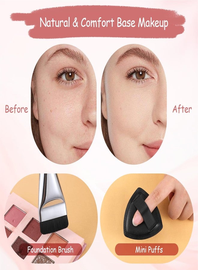 Apausvcm Makeup Mixing Palette Korean Set with Foundation Brush and Spatula, Professional Stainless Steel Heart Makeup Palette Reusable Beauty Tools for Facial Cosmetic,Nail Art,Pigment Blending - Image 4